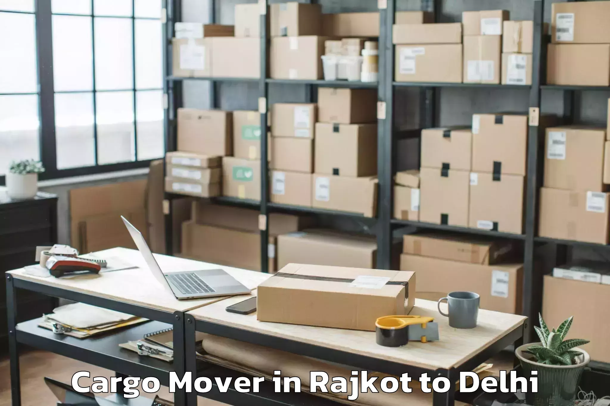 Expert Rajkot to Unity One Mall Rohini Cargo Mover